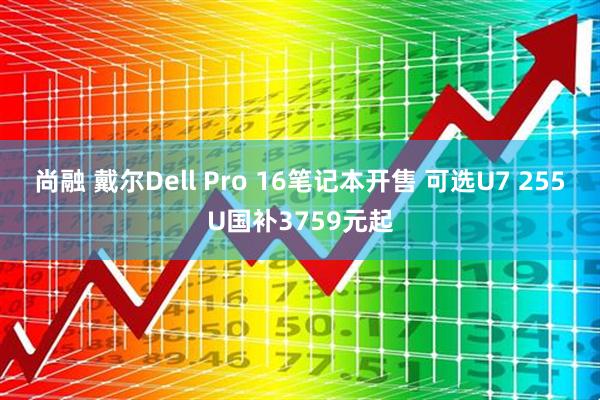 尚融 戴尔Dell Pro 16笔记本开售 可选U7 255U国补3759元起