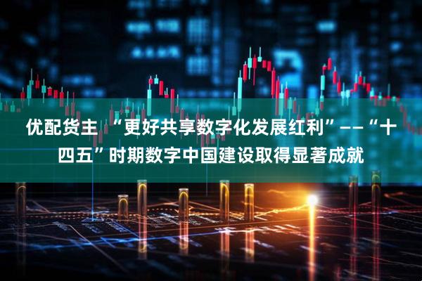 优配货主  “更好共享数字化发展红利”——“十四五”时期数字中国建设取得显著成就