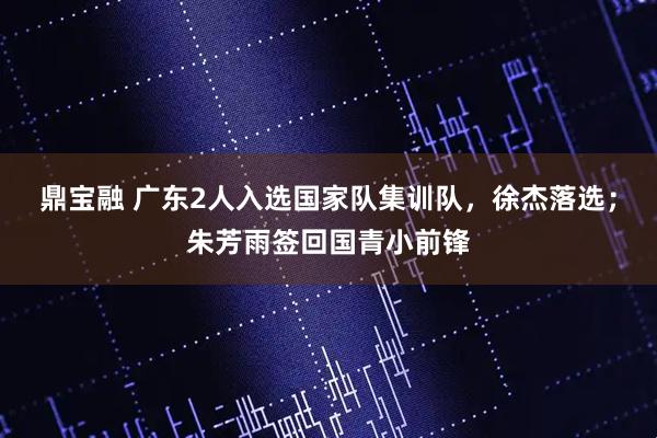 鼎宝融 广东2人入选国家队集训队，徐杰落选；朱芳雨签回国青小前锋